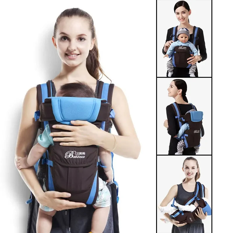 SpineComfort™, 4-in-1 Ergonomic Baby Backpack Carrier