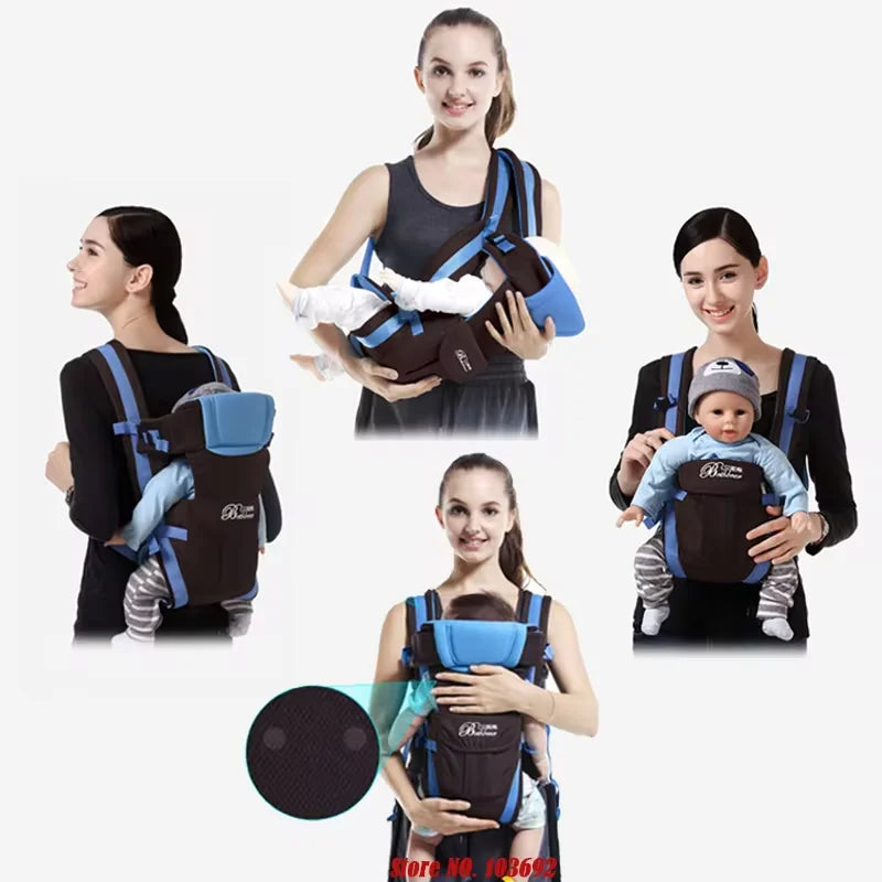 SpineComfort™, 4-in-1 Ergonomic Baby Backpack Carrier
