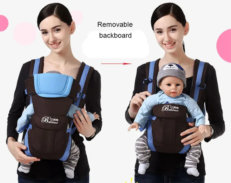 SpineComfort™, 4-in-1 Ergonomic Baby Backpack Carrier