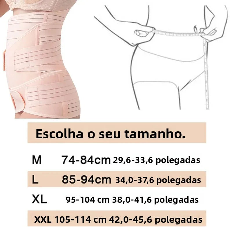 Faja Postparto 3 en 1: Recuperación Total, Soporte y Silueta Definida