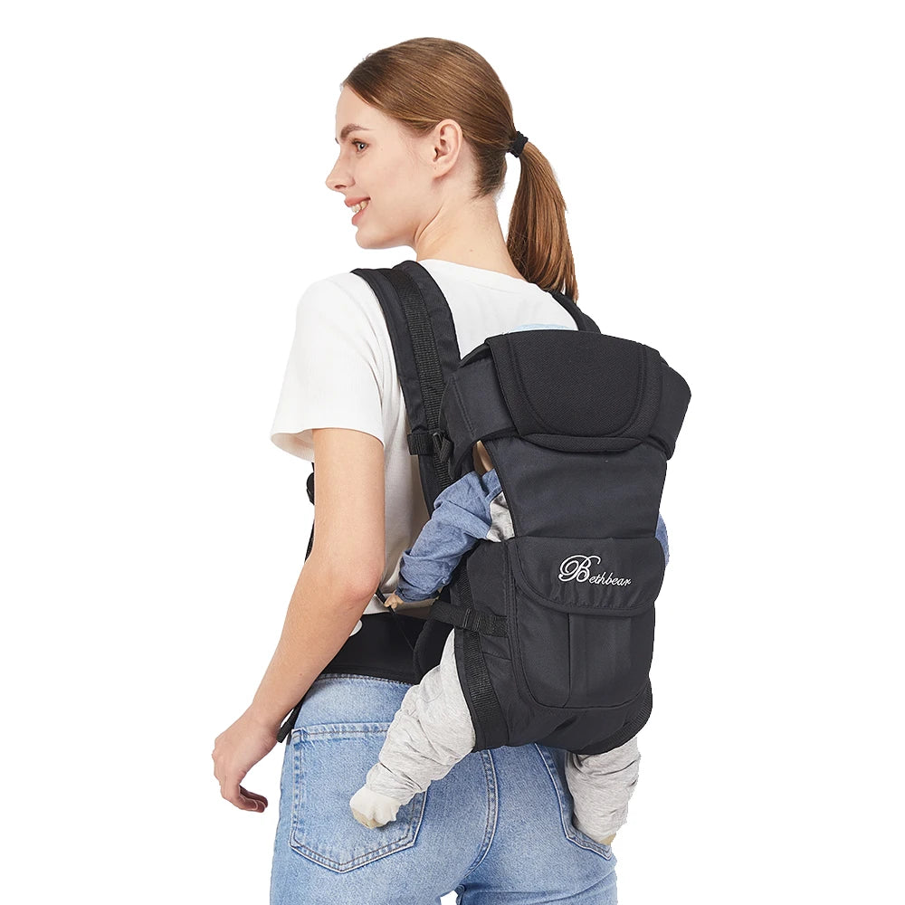 SpineComfort™, 4-in-1 Ergonomic Baby Backpack Carrier
