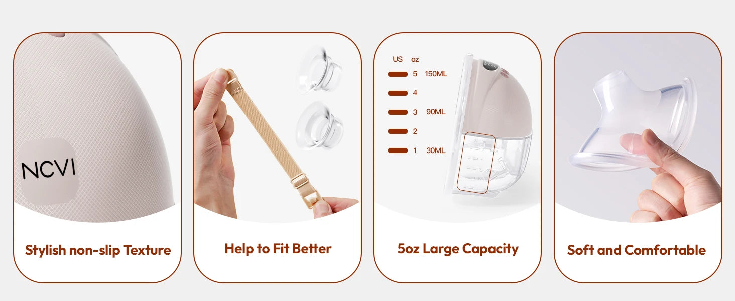 Extractor de Leche Portátil NCVI 8131: Libertad, Confort y Tecnología para Mamás Modernas