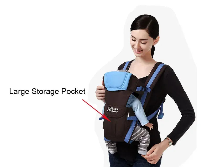 SpineComfort™, 4-in-1 Ergonomic Baby Backpack Carrier