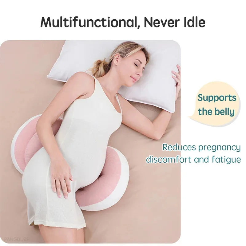 Almohada de Embarazo Ajustable: Soporte Lumbar y Descanso Profundo para Mamás