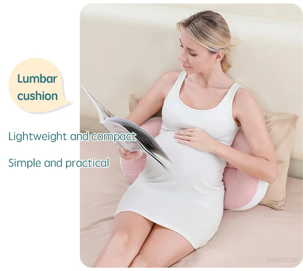 Almohada de Embarazo Ajustable: Soporte Lumbar y Descanso Profundo para Mamás