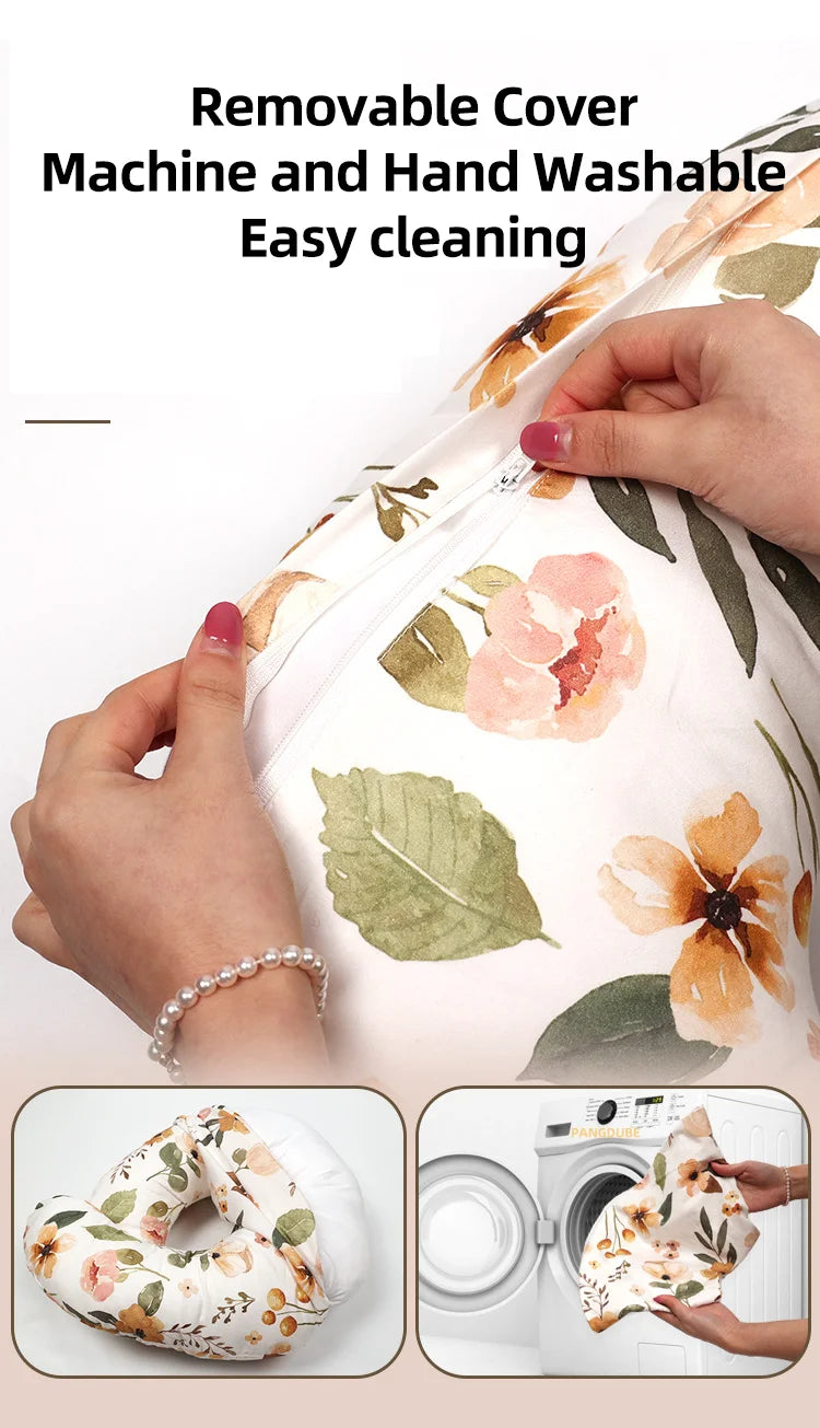 Almohada de Lactancia Científica PANGDUBE: Confort y Seguridad Anti-Reflujo para tu Bebé