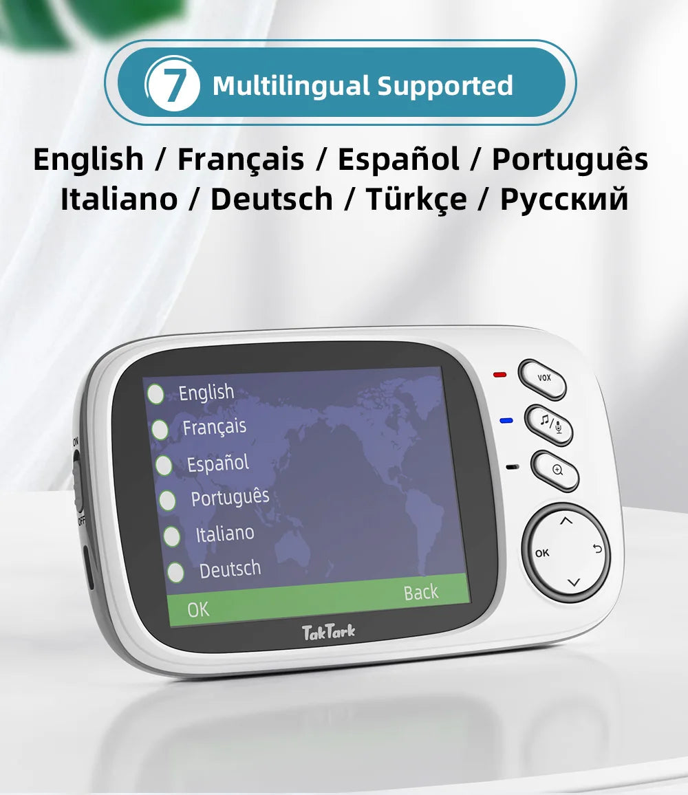 Monitor de Bebé Inalámbrico 3.2"