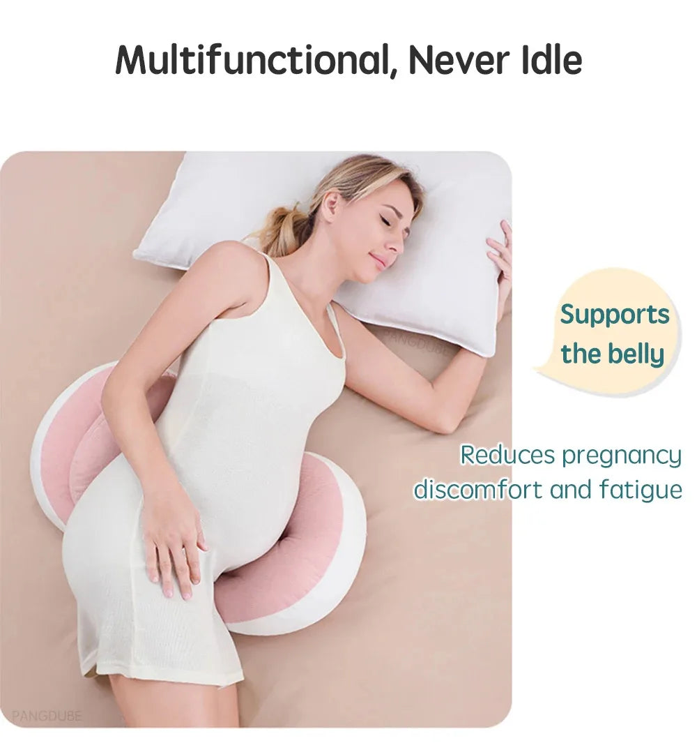 Almohada de Embarazo Ajustable: Soporte Lumbar y Descanso Profundo para Mamás