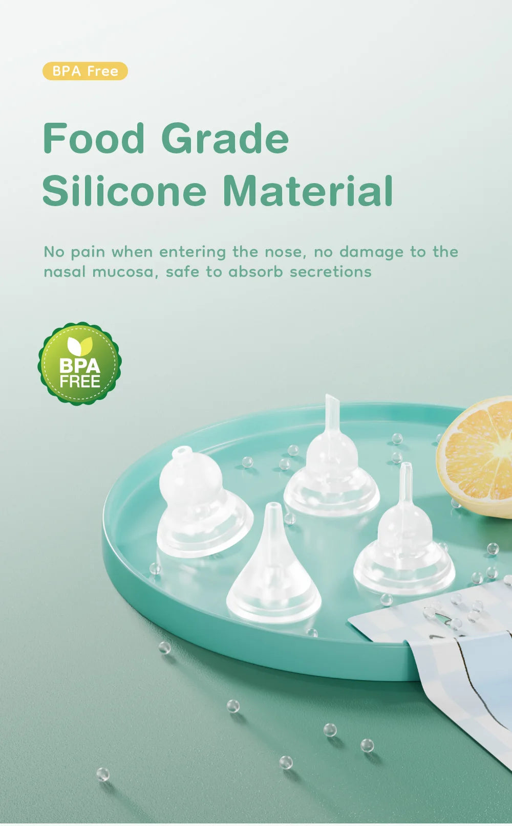 Aspirador nasal eléctrico para bebés