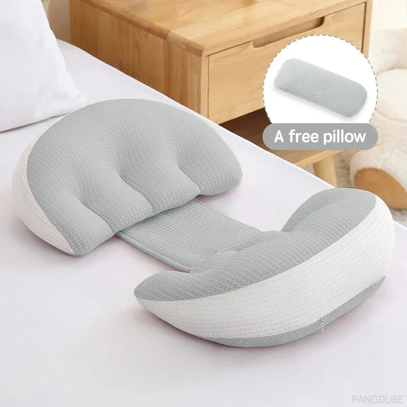 Almohada de Embarazo Ajustable: Soporte Lumbar y Descanso Profundo para Mamás