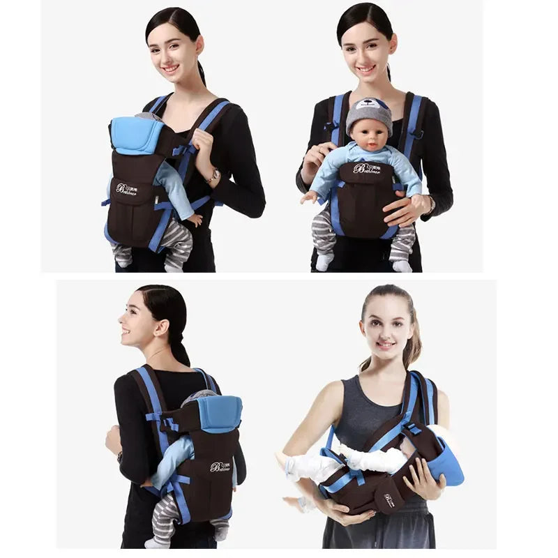 SpineComfort™, 4-in-1 Ergonomic Baby Backpack Carrier