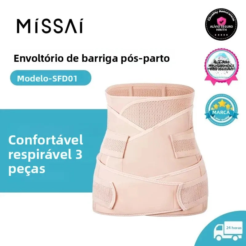 Faja Postparto 3 en 1: Recuperación Total, Soporte y Silueta Definida