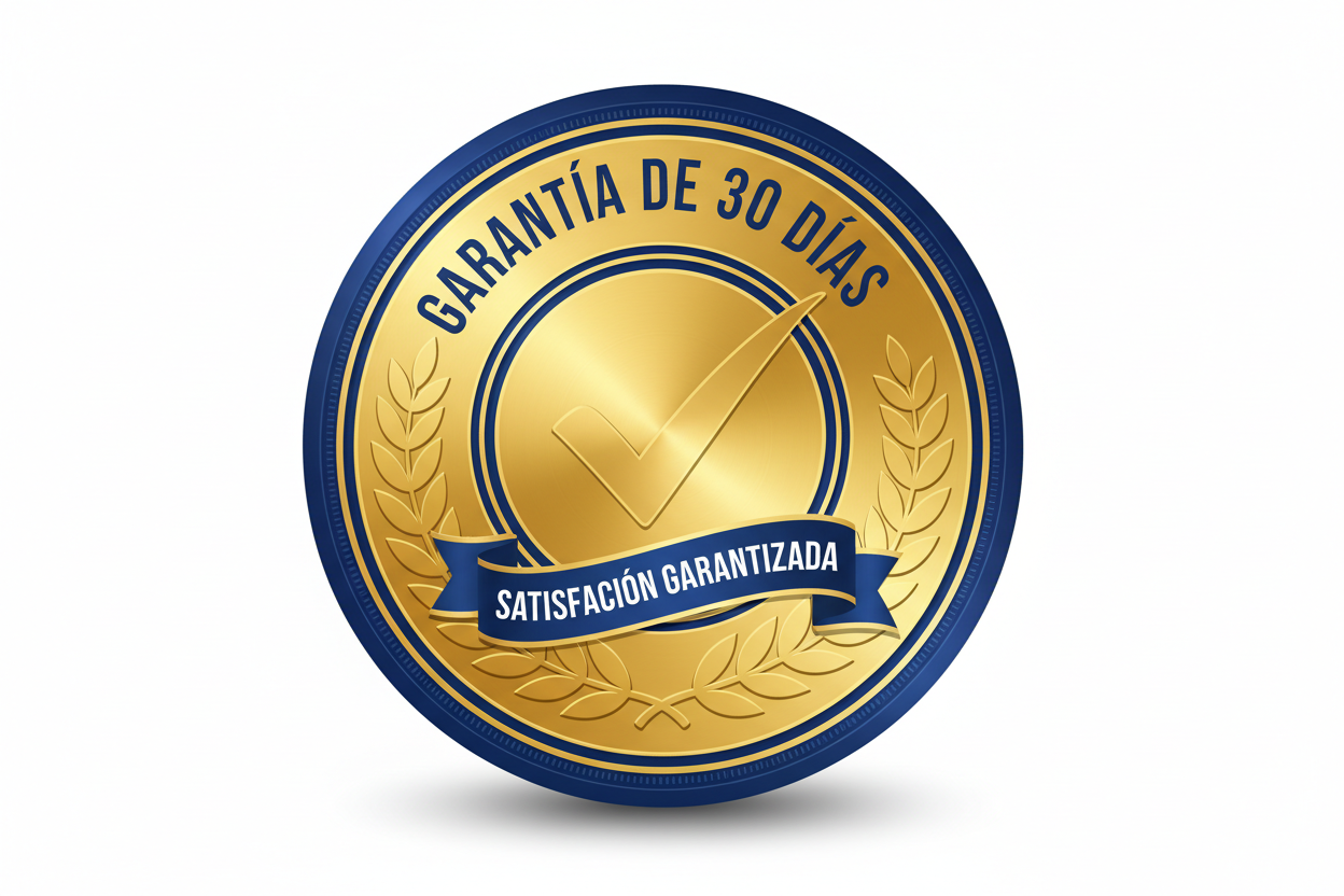 criar uma imagem com celo de garatia de 30 dias em espanhol